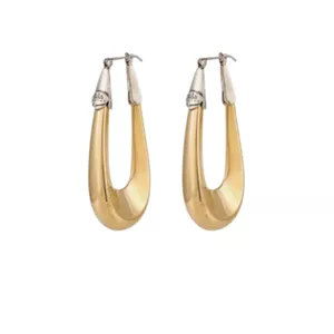 Gas bijoux Ecume bicolor earrings
