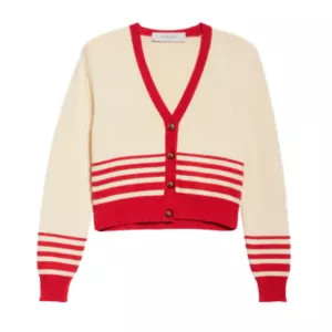 Golden Goose Nico Stripe Crop Cardigan