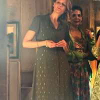 Green Metallic Dress