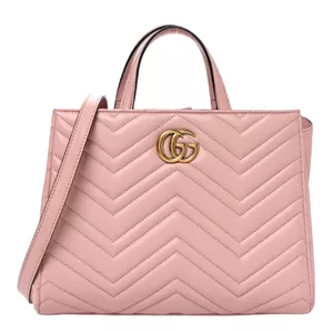 Gucci Pink Medium GG Marmont Matelasse Tote