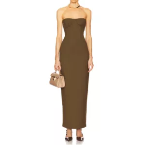 Helsa Linear Suiting Dress