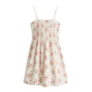 H&M Smocked-Bodice Cotton Dress