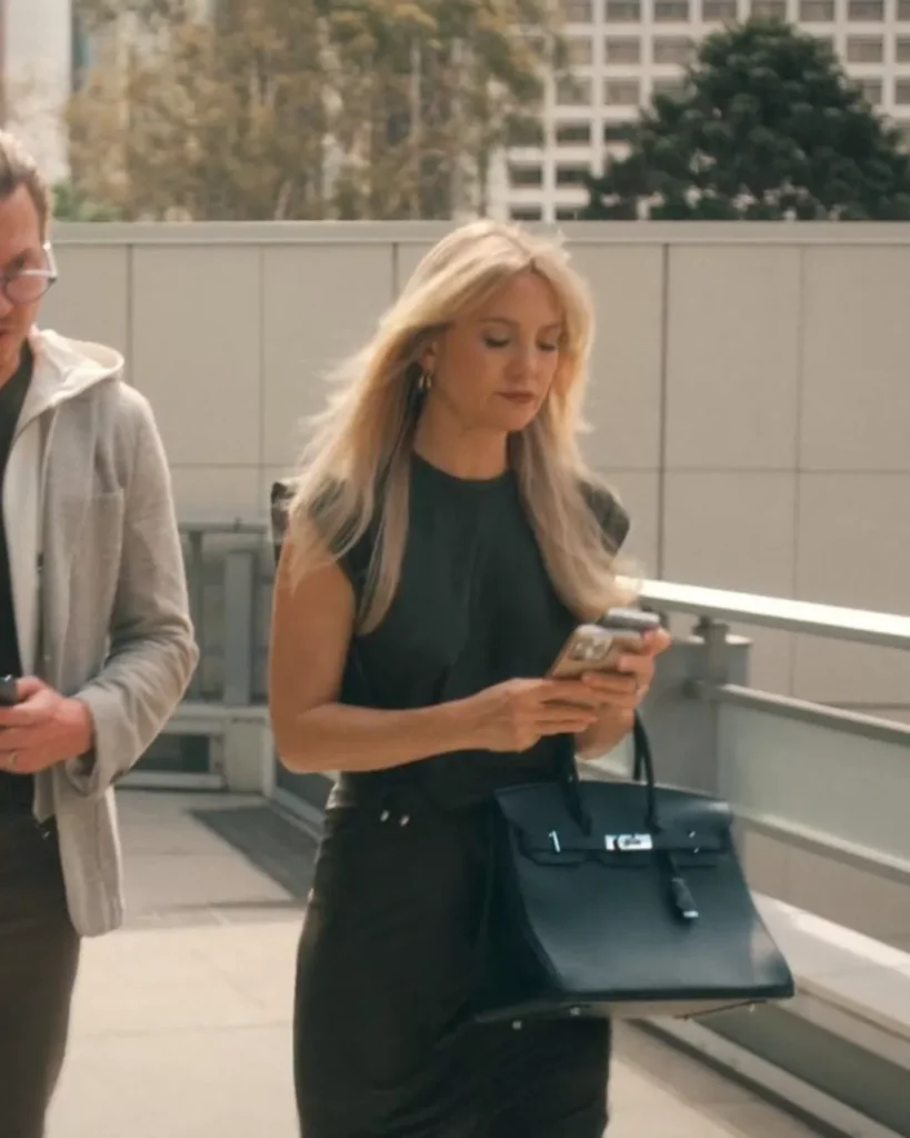 Isla's Black Midi Dress on Running Point S02E02