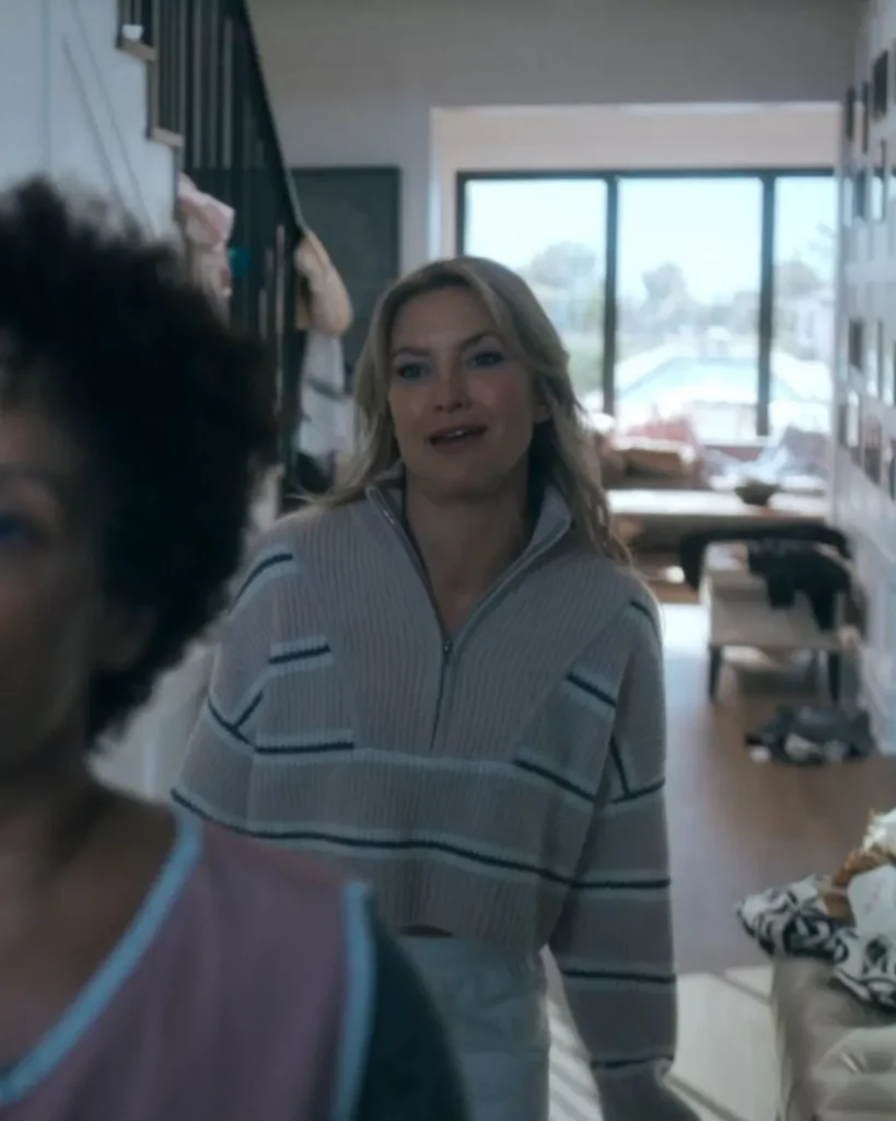 Isla's Crop Half Zip Sweater on Running Point S02E02