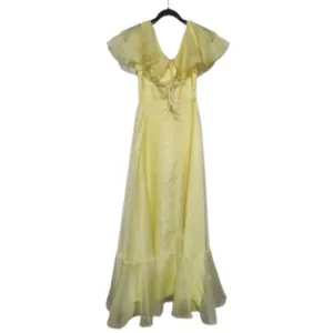 JC Penney fashion vintage yellow princess dress