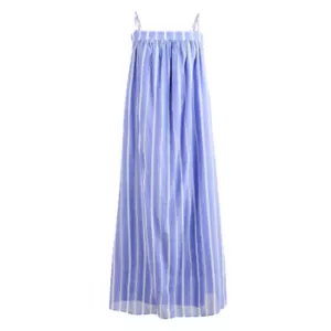 J.Crew Floaty midi dress in striped cotton voile