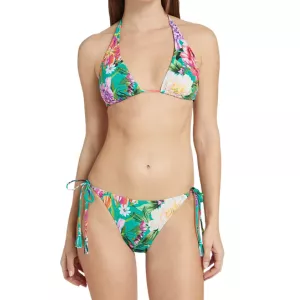 Johnny Was Peacock Triangle Bikini Top