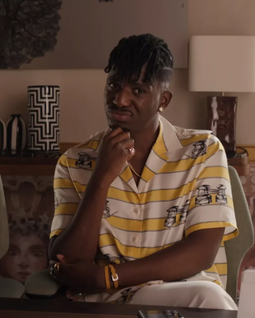 Julian’s Yellow and White Striped Shirt