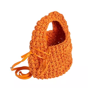 J.W. Anderson Orange Cotton Popcorn Basket Tote