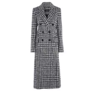 Karen Millen houndstooth wool coat