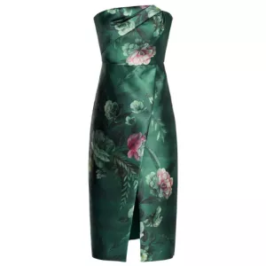 Kay Unger Adeline Strapless Midi Dress