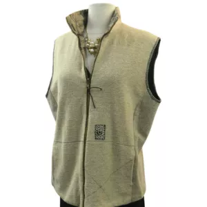 K.D. Spring Artsy Moto top sleeveless jacket