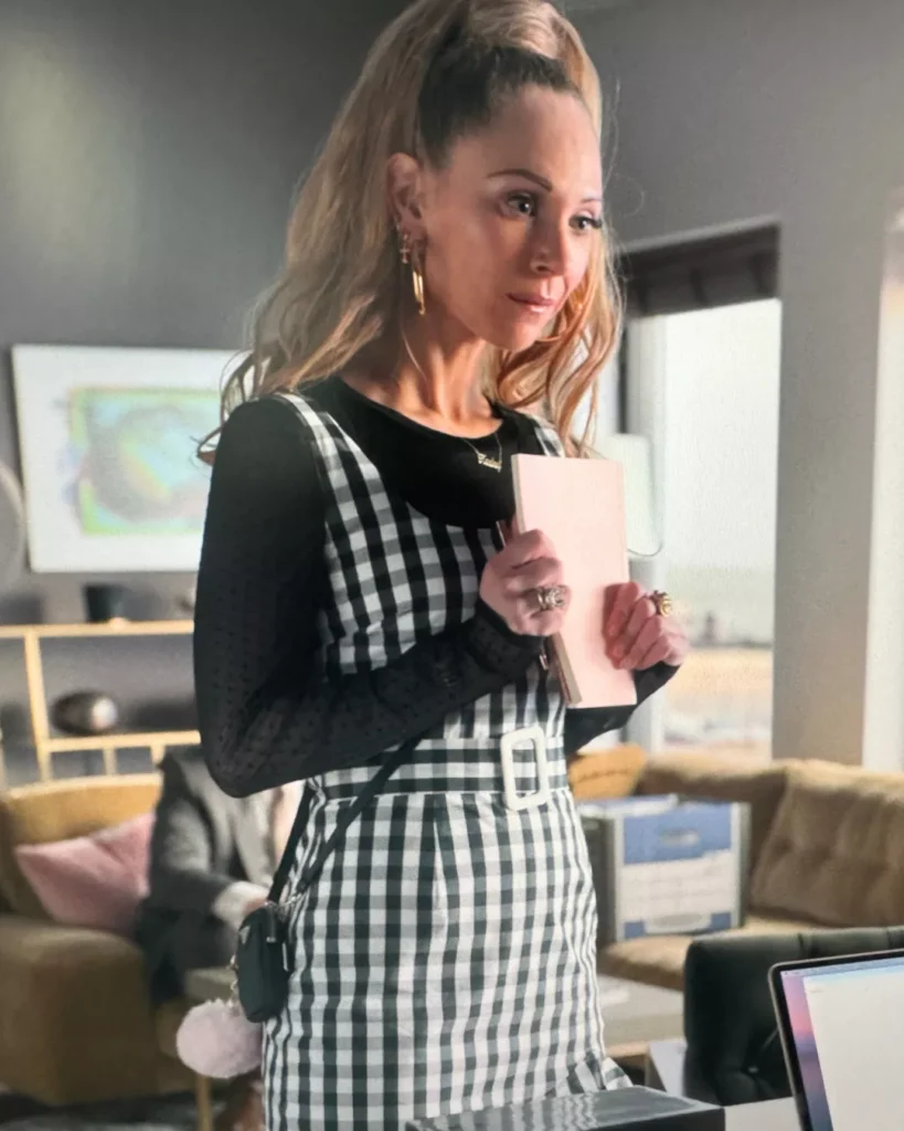 Keeley's Black and White Plaid Jumper
