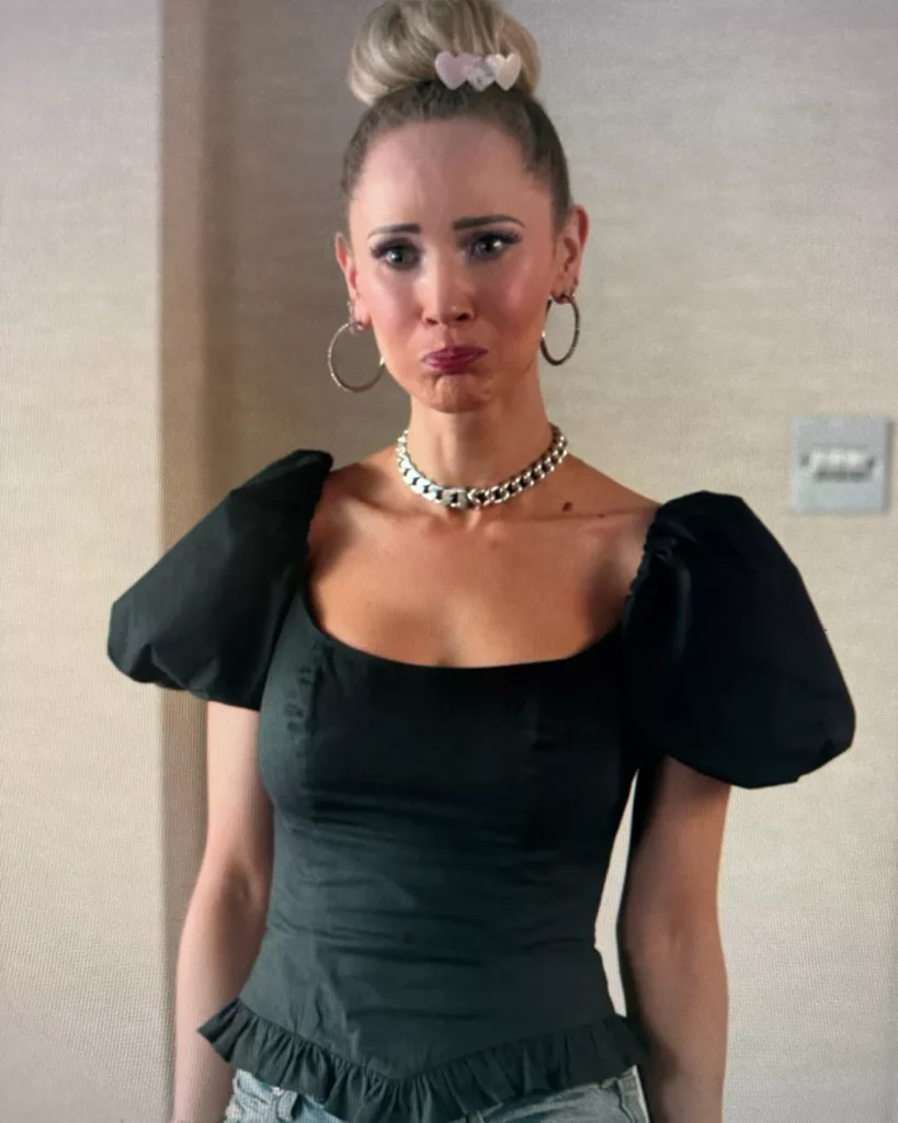 Keeley's Black Puff Sleeve Top