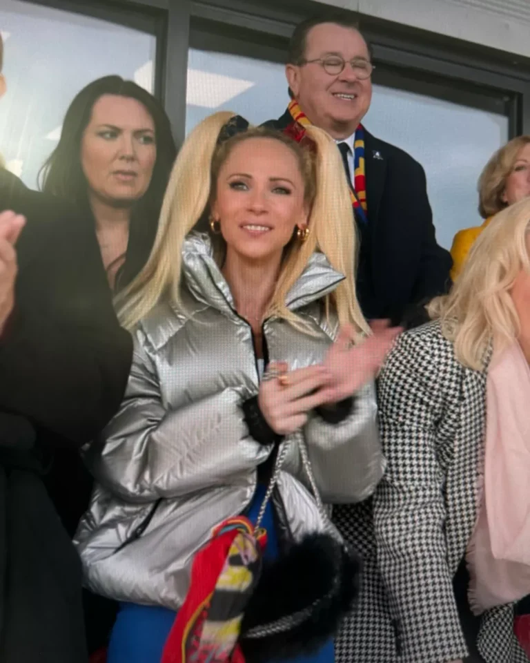 Keeley's Blue and White Dress