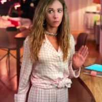 Keeley's Pink Gingham Pajamas