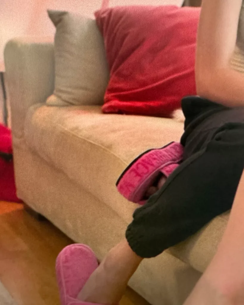 Keeley's Pink Slippers