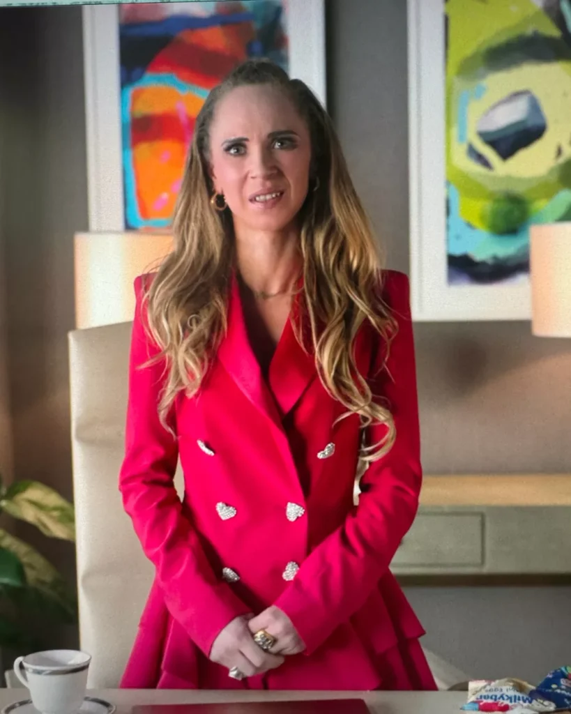 Keeley's Red Blazer With Hearts