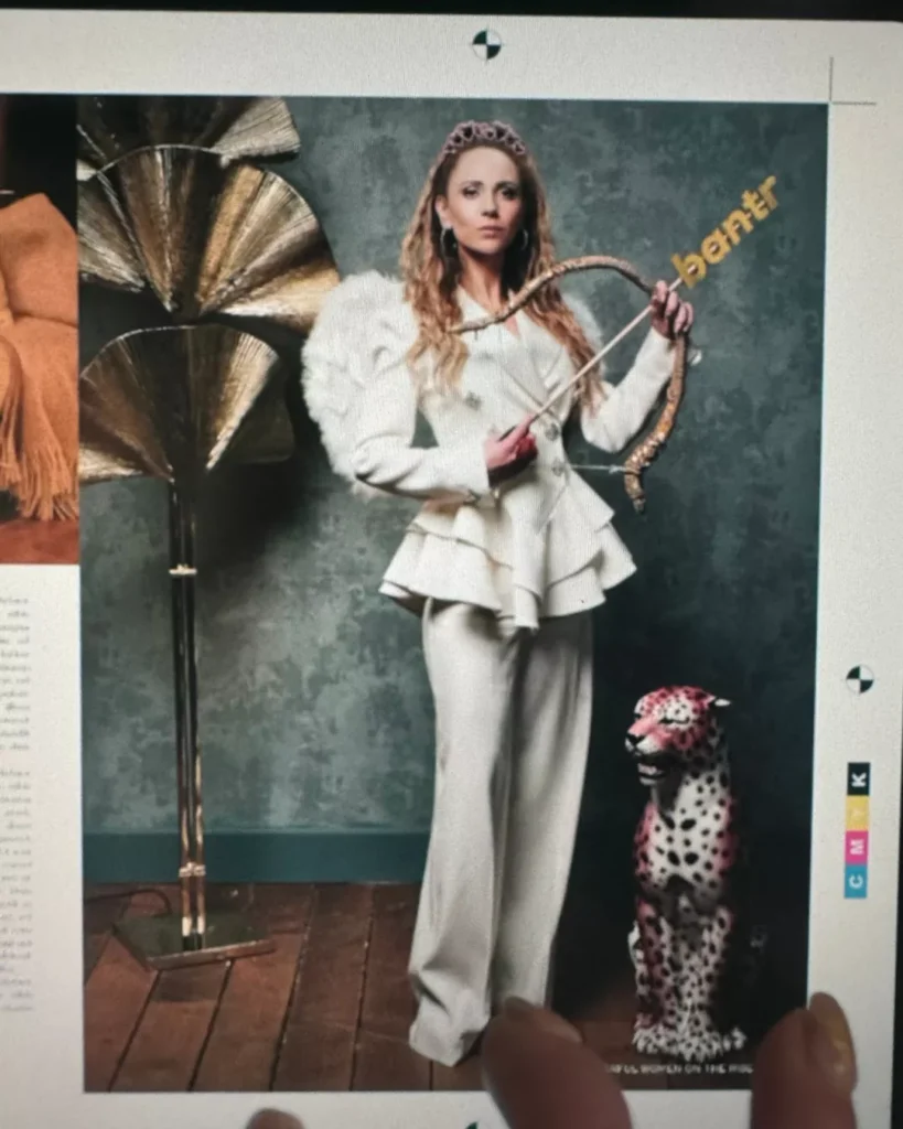 Keeley's White Ruffled Blazer