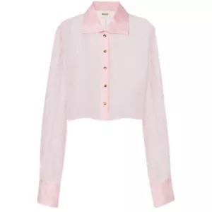 Khaite Jasen silk organza shirt