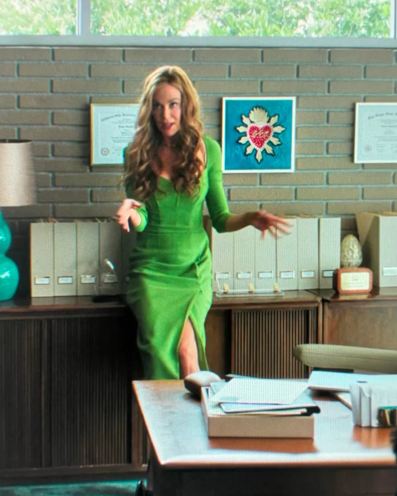 Lace's Green Midi Dress