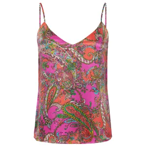 L'AGENCE Jane Paisley Silk Camisole