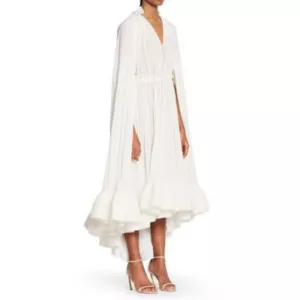 Lanvin cape-design midi-dress