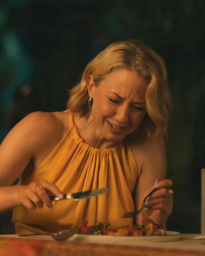 Laurie’s Yellow Halter Dress