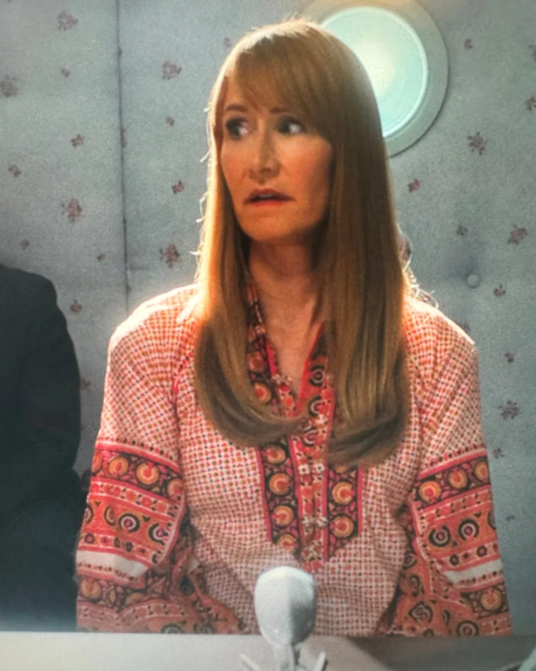 Linda’s Red Print Dress