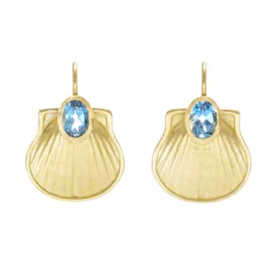 Luna Flo Egyptian Shell Earrings
