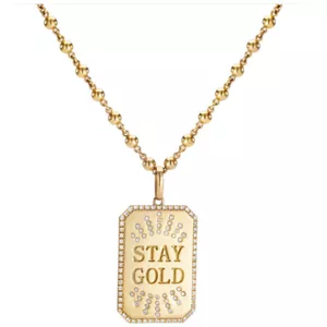 LunaFlo London Stay Gold Pendant