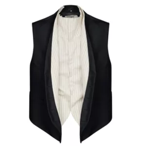Maison Margiela striped-panel waistcoat