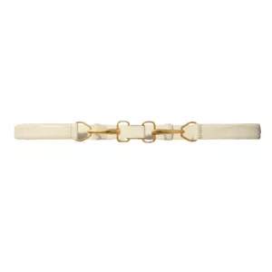 Maje Leather belt with horse bit buckle