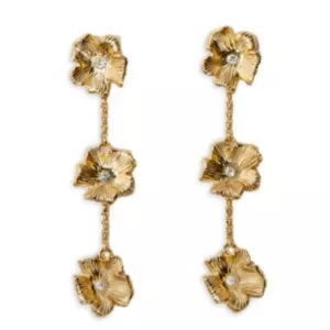 Maje Stone Accented Flower Cascade Drop Earrings