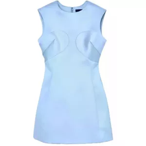 marc jacobs satin-finish mini dress blue