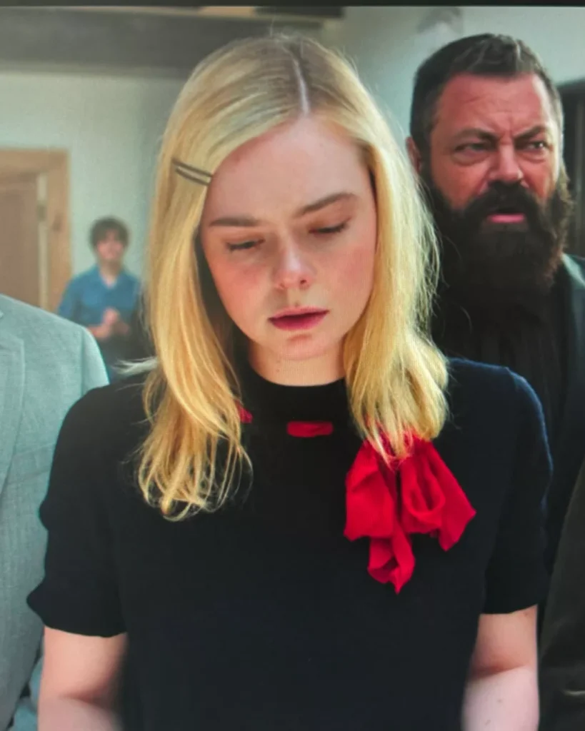 Margo's Black Top With Red Bow