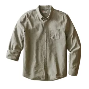 Marine Layer Better-than-Linen Hemp Blend Button-Down Shirt