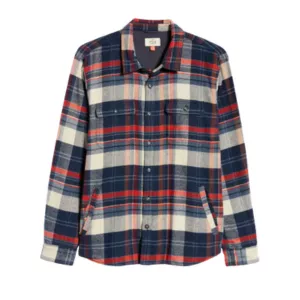 Marine Layer Camping Plaid Flannel Shirt Jacket