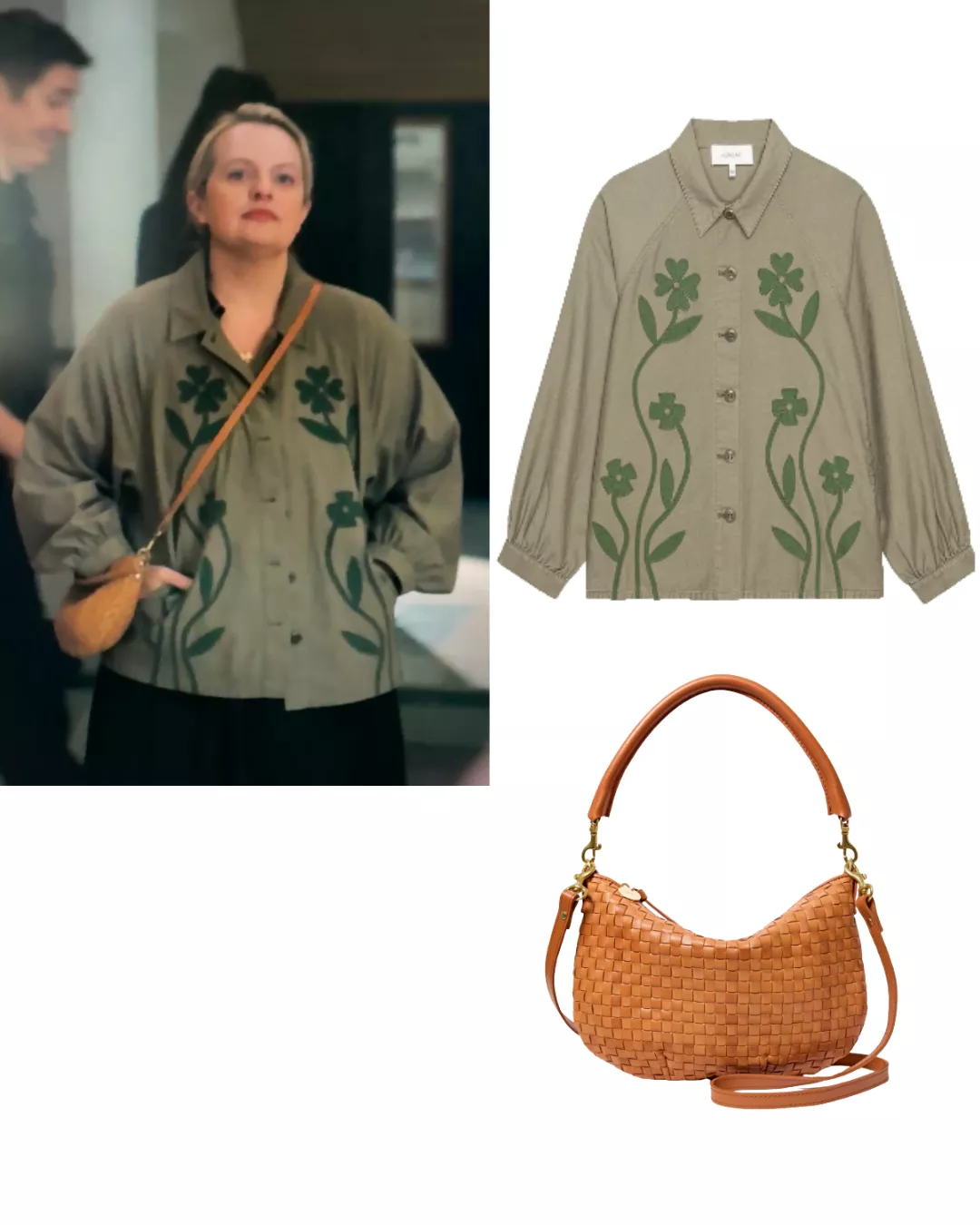 Mary's Green Jacket with Flowers