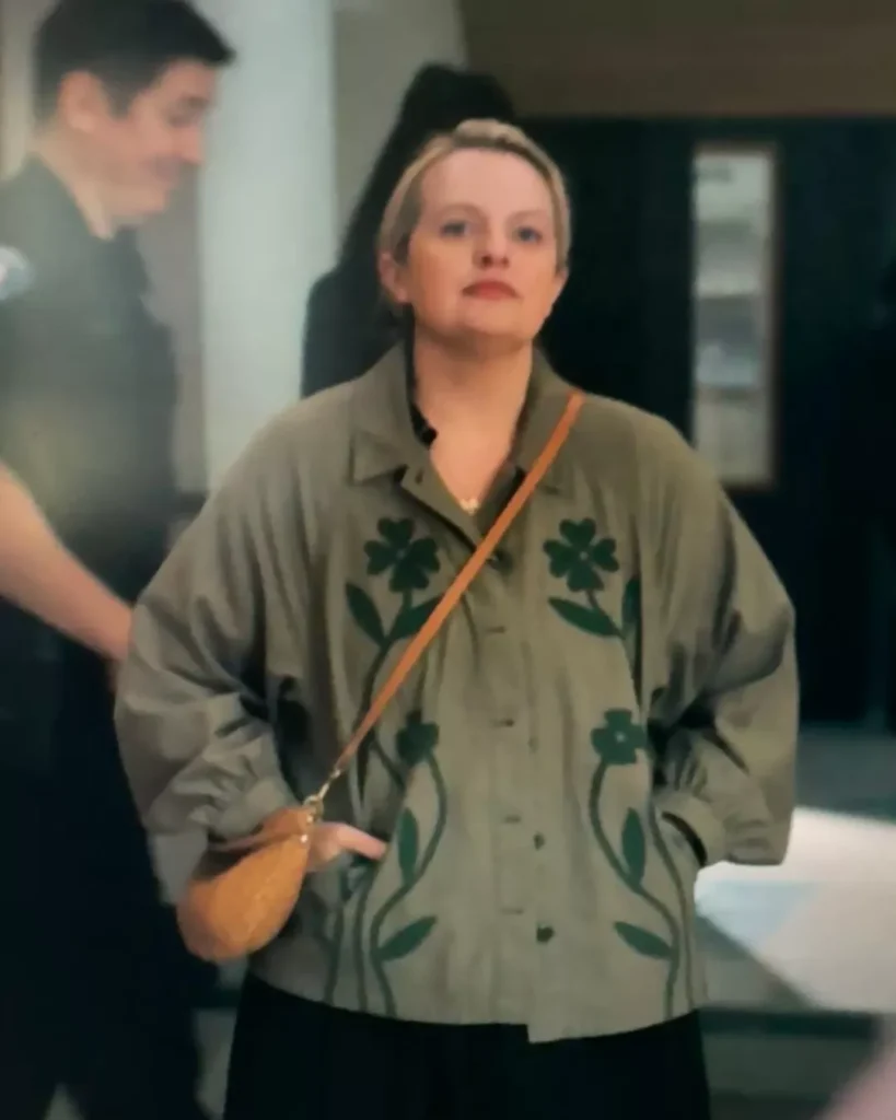 Mary's Green Jacket with Flowers