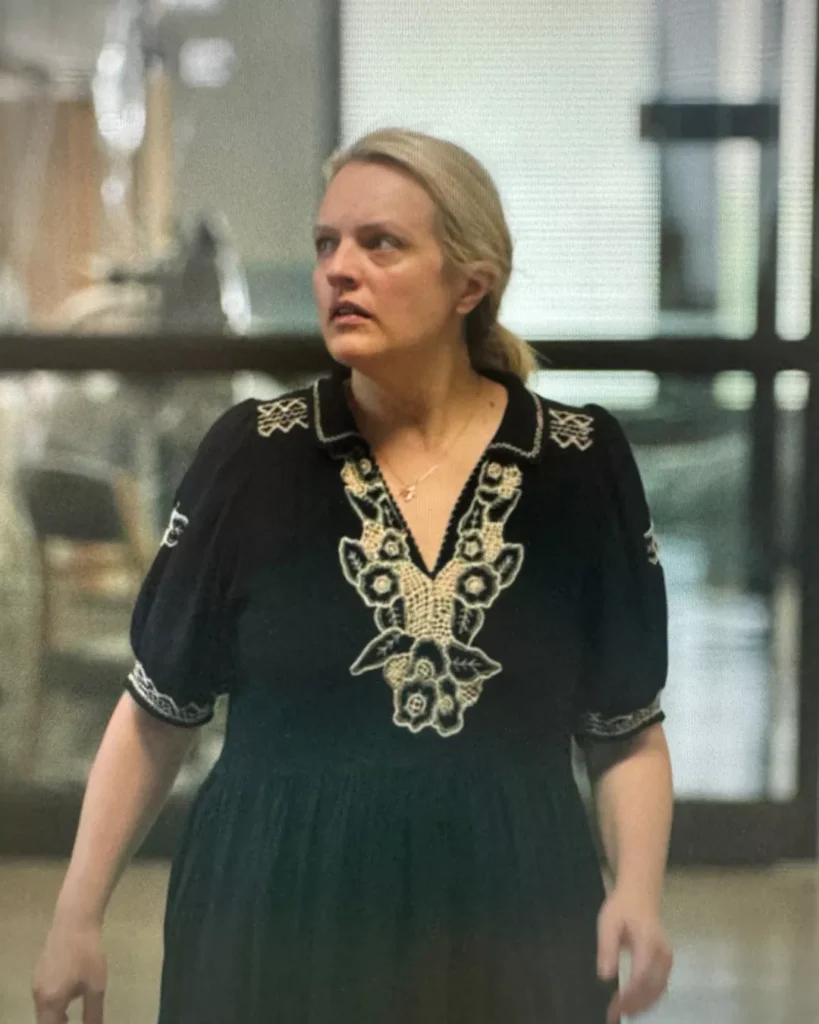 Mary's Navy Embroidered Maxi Dress