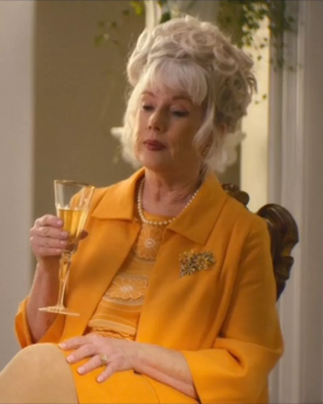 Mary's Orange Skirt Suit