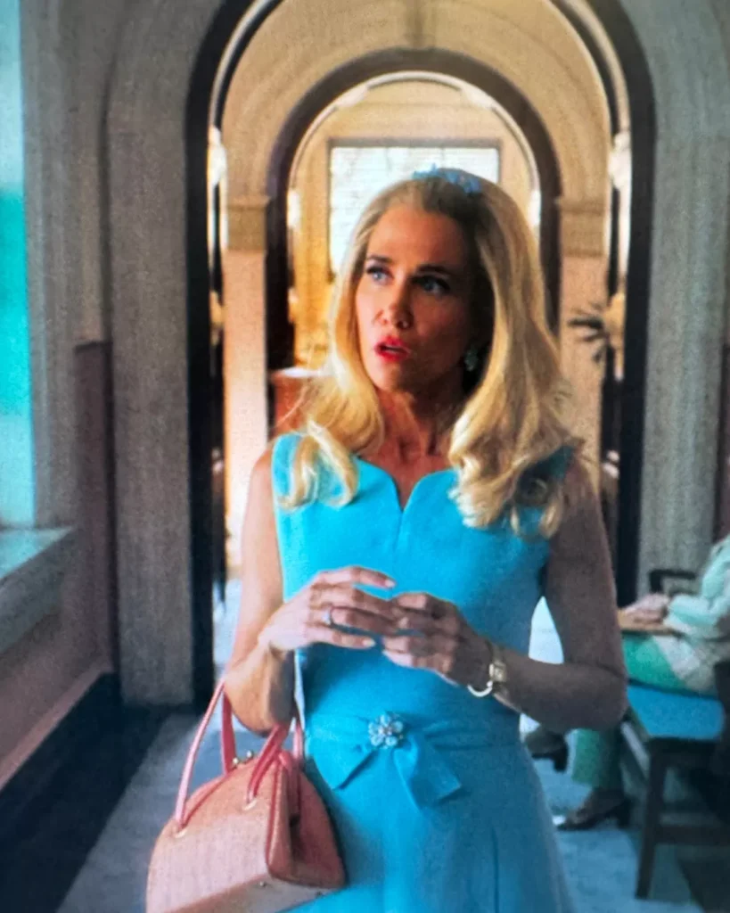 Maxine’s Bright Blue Sheath Dress