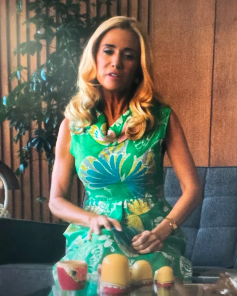 Maxine’s Green Butterfly Print Maxi Dress