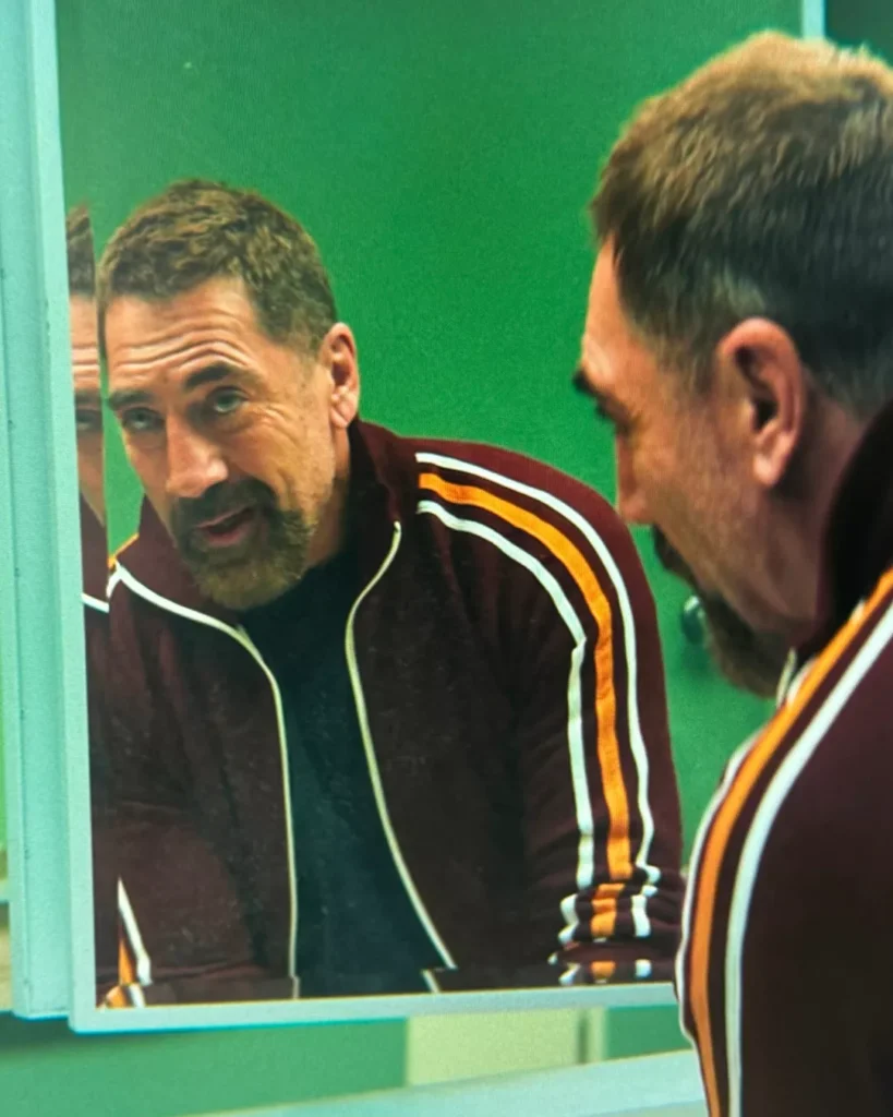 Max's Striped Track Jacket on Cape Fear S01E02