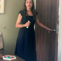 Mel's Smocked Blue Dress