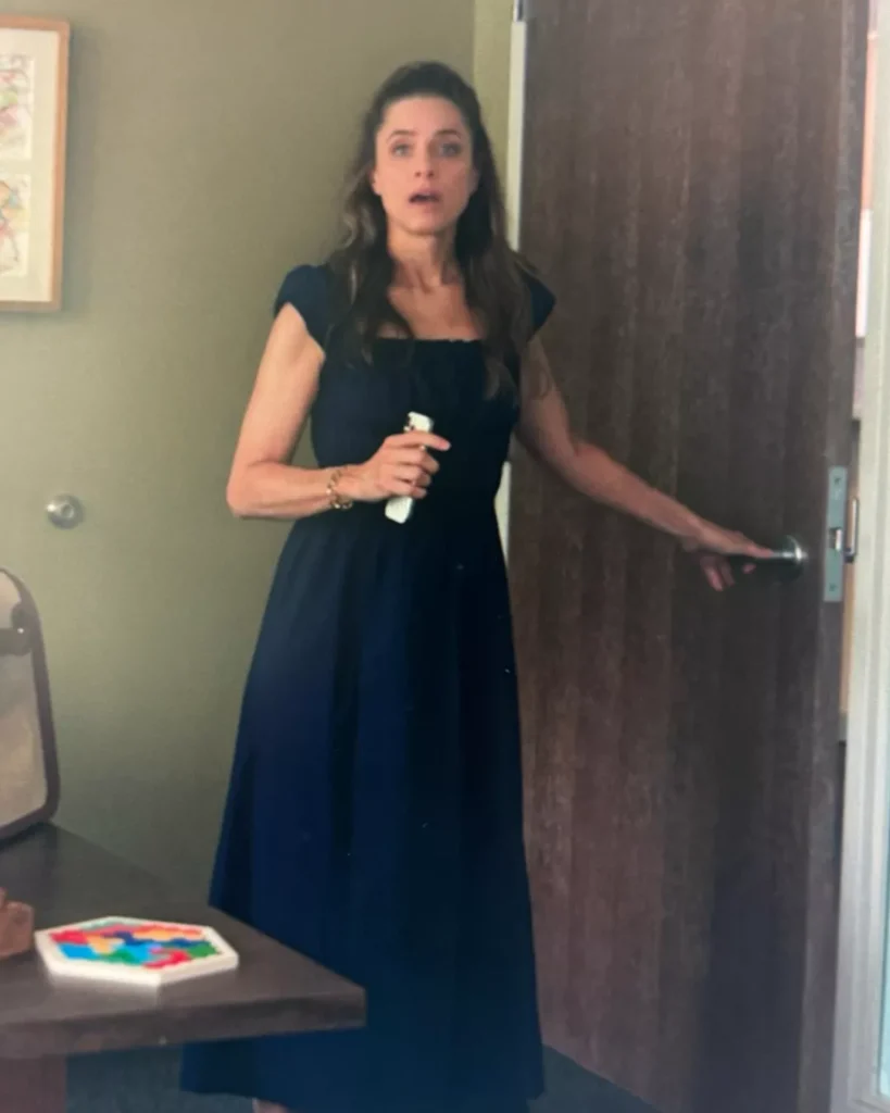 Mel's Smocked Blue Dress