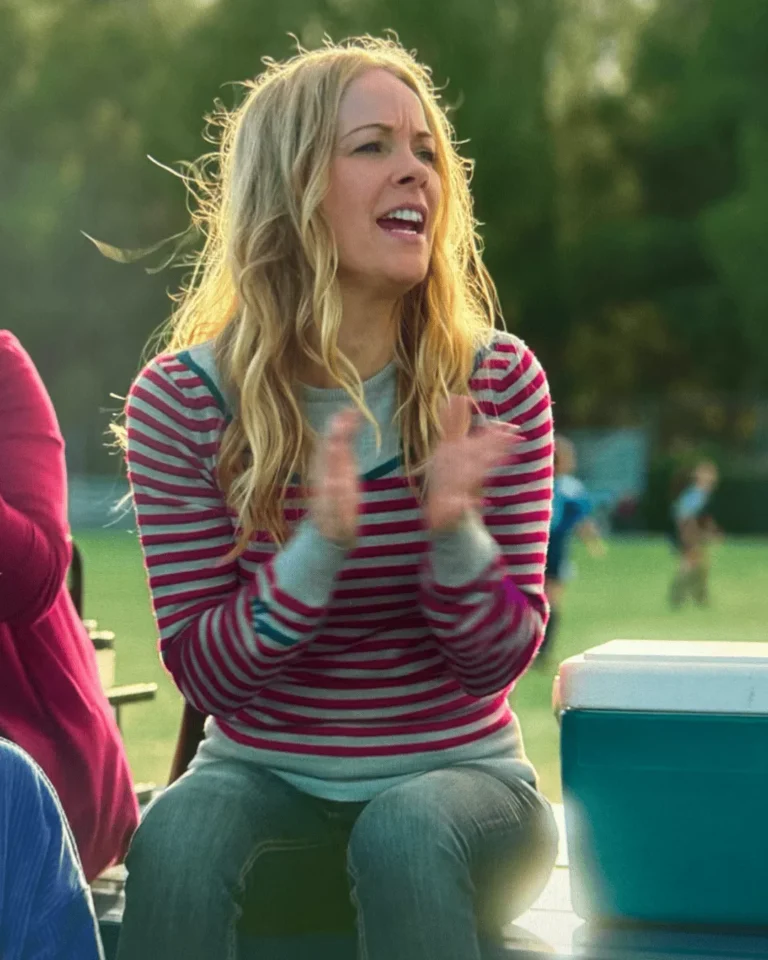 Michelle's Pink and Blue Striped Top