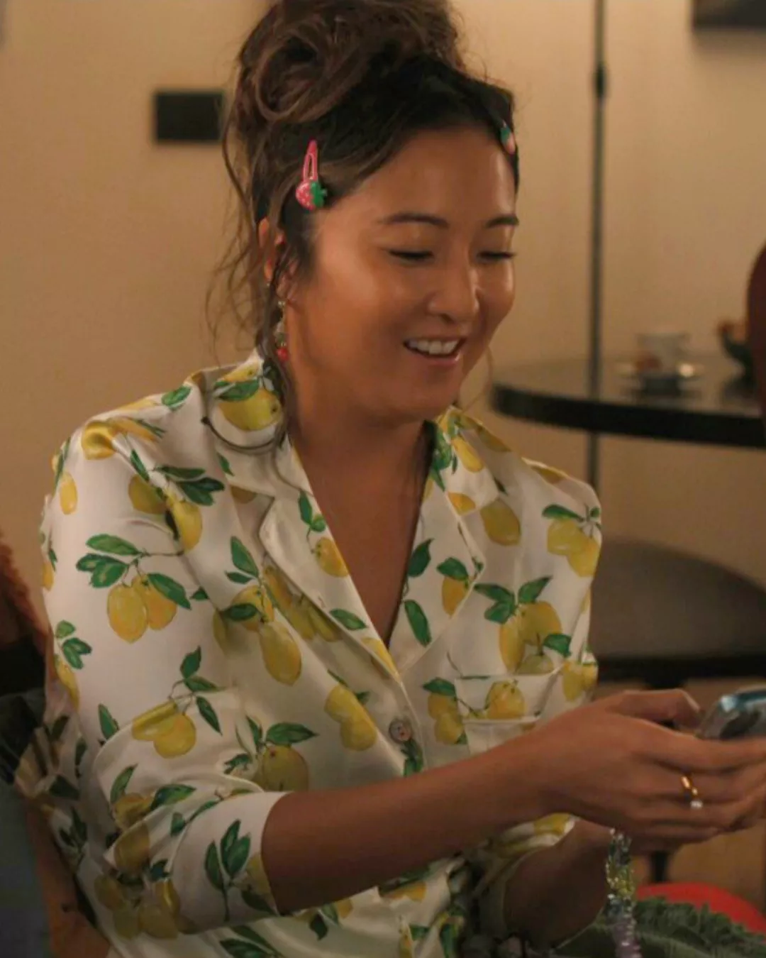 Mindy’s lemon print pajamas