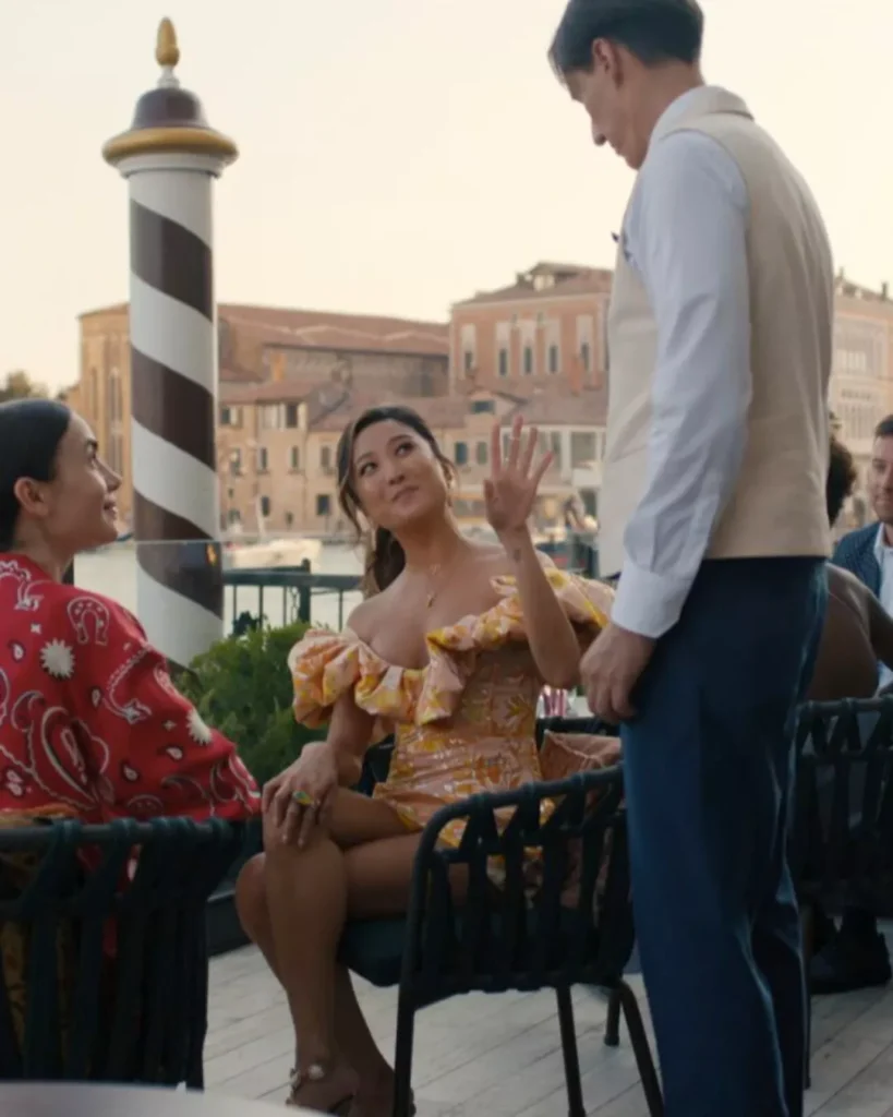 Mindy’s Off-Shoulder Ruffle Dress
